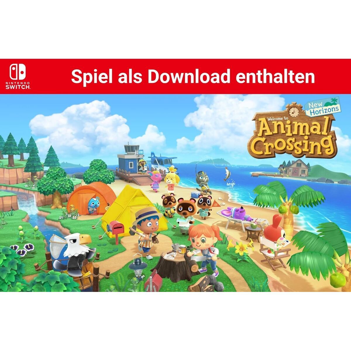Nintendo Switch Lite + Animal Crossing Nintendo 45496546120 Bleu