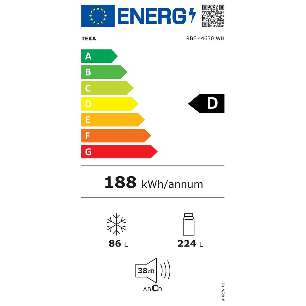 Réfrigérateur Combiné Teka RBF44630BL  188 Blanc